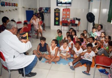 Equipe do Programa Saúde na Escola visita a Creche Maria Helena em Baixa Grande